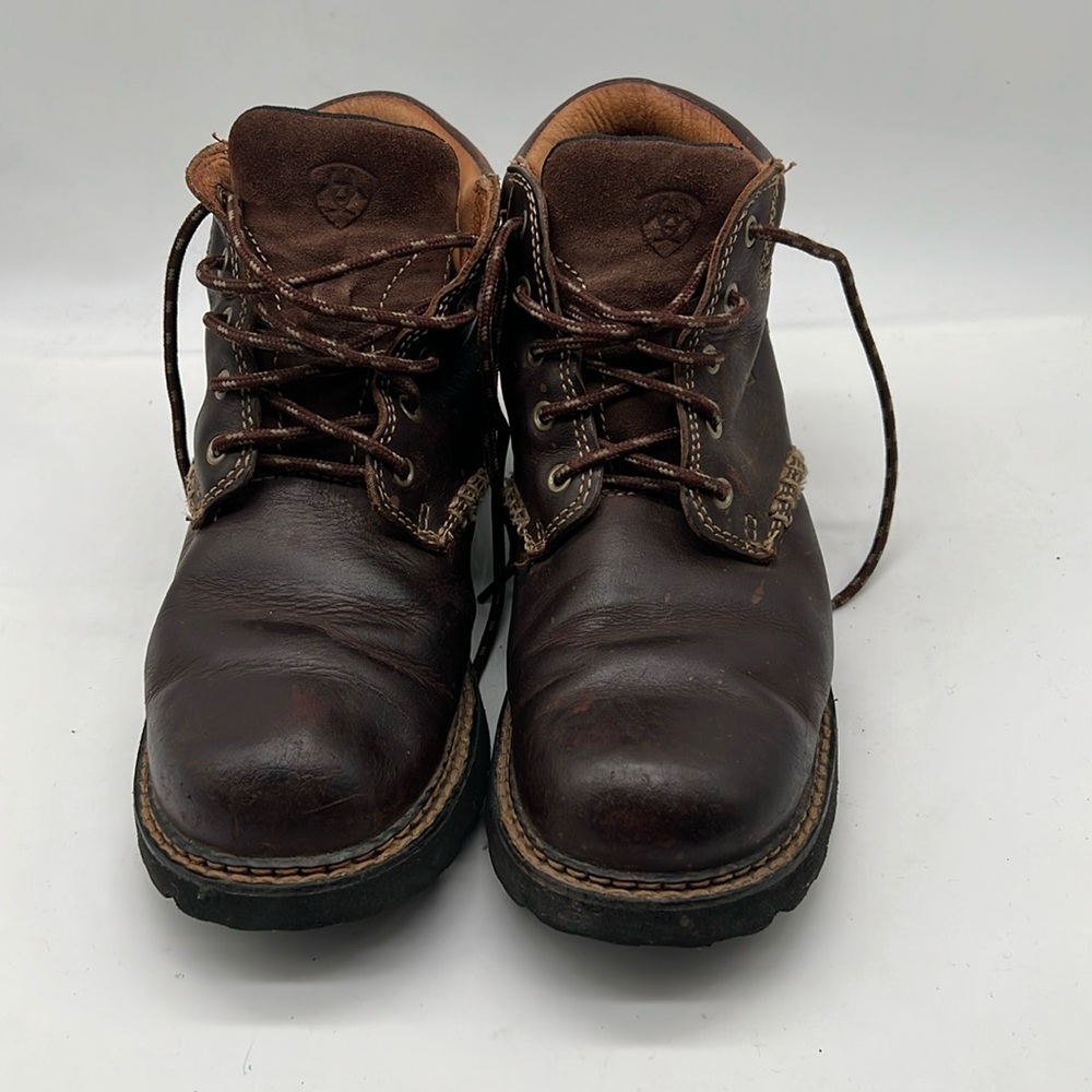 Ariat Canyon Ranch Brown Leather Lace Up Boots Sz 9 B